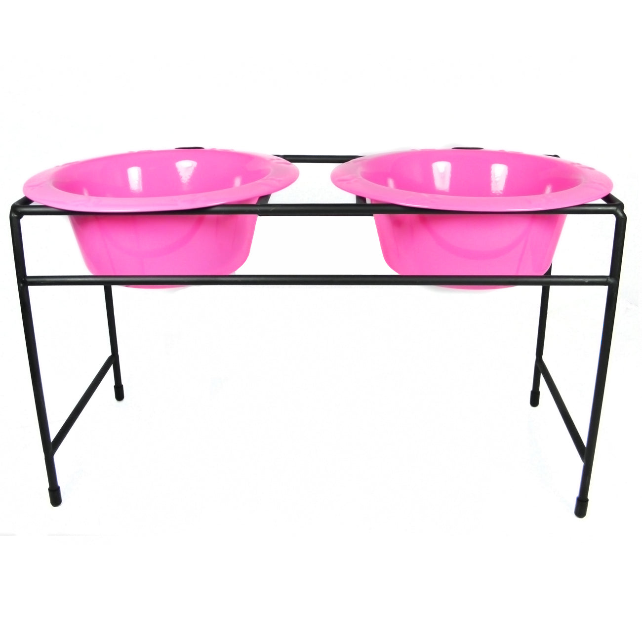 Platinum Pets Modern Double Raised Feeder Wide Rimmed Dog Bowl (2 x 2 Cups)