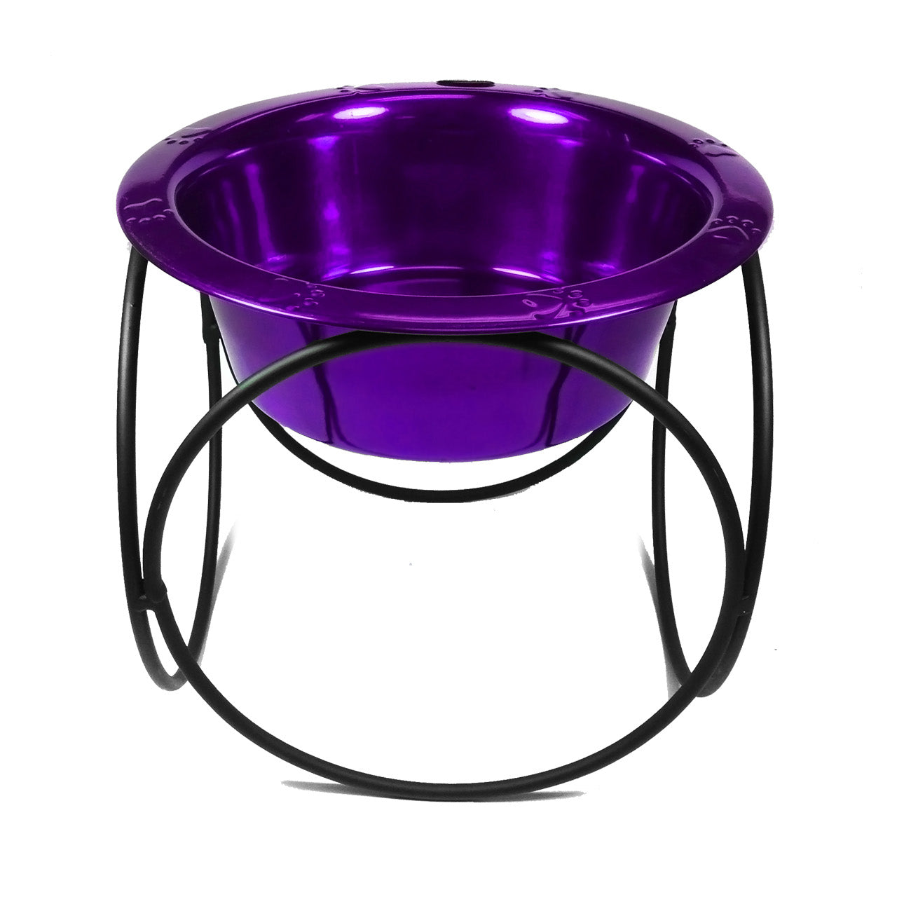Platinum Pets Olympic Single Raised Feeder Wide Rimmed Dog Bowl 62 oz (8 Cups)