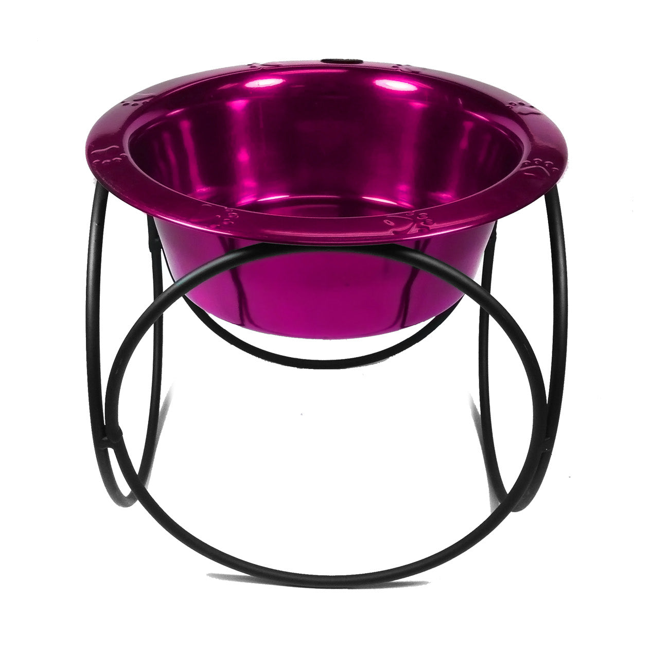 Platinum Pets Olympic Single Raised Feeder Wide Rimmed Dog Bowl (1 x 4 Cups)
