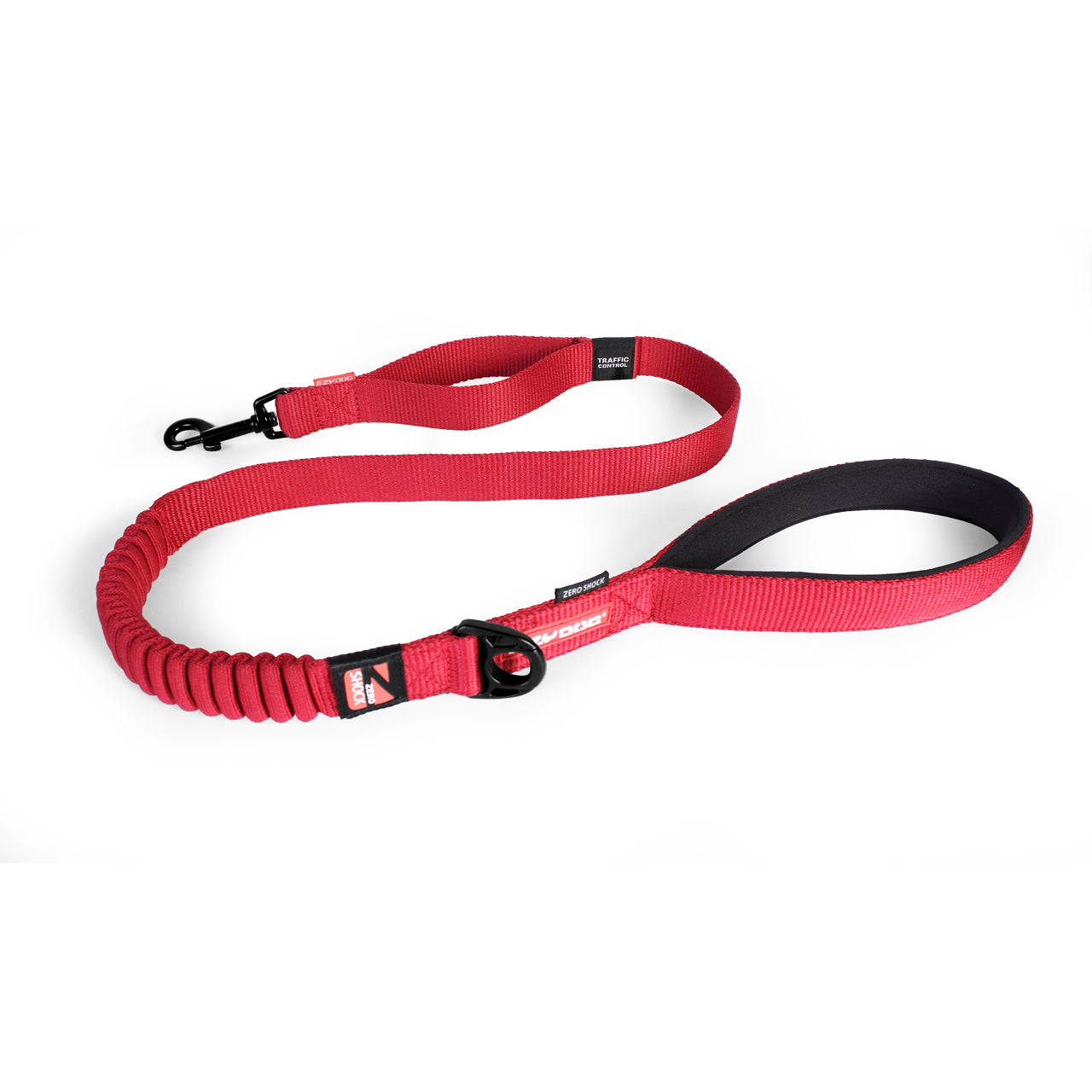 "EzyDog Zero Shock Leash 48"" With Traffic Control"