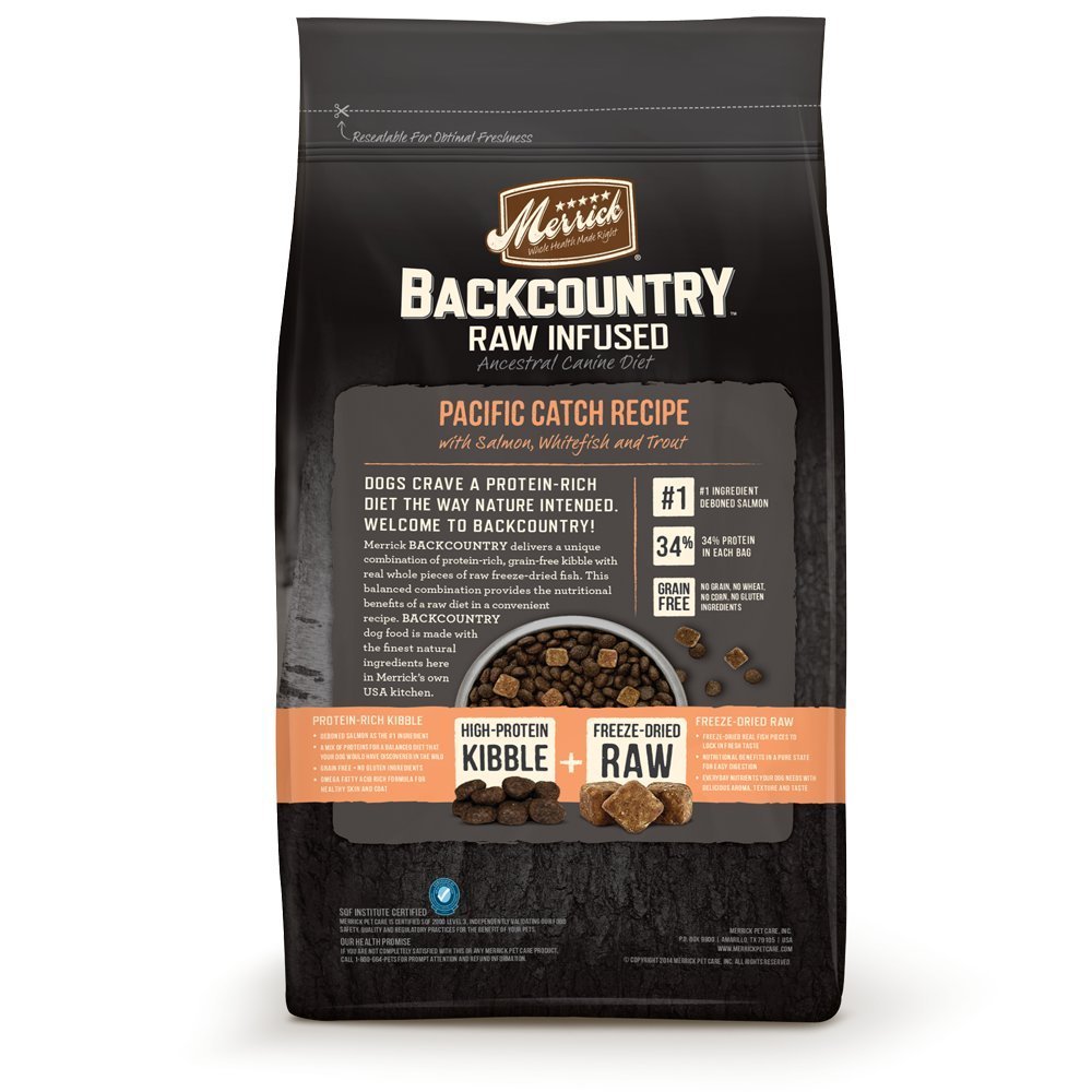 Merrick Backcountry Raw Infused Pacific Catch Recipe Grain Free Dry Dog Food