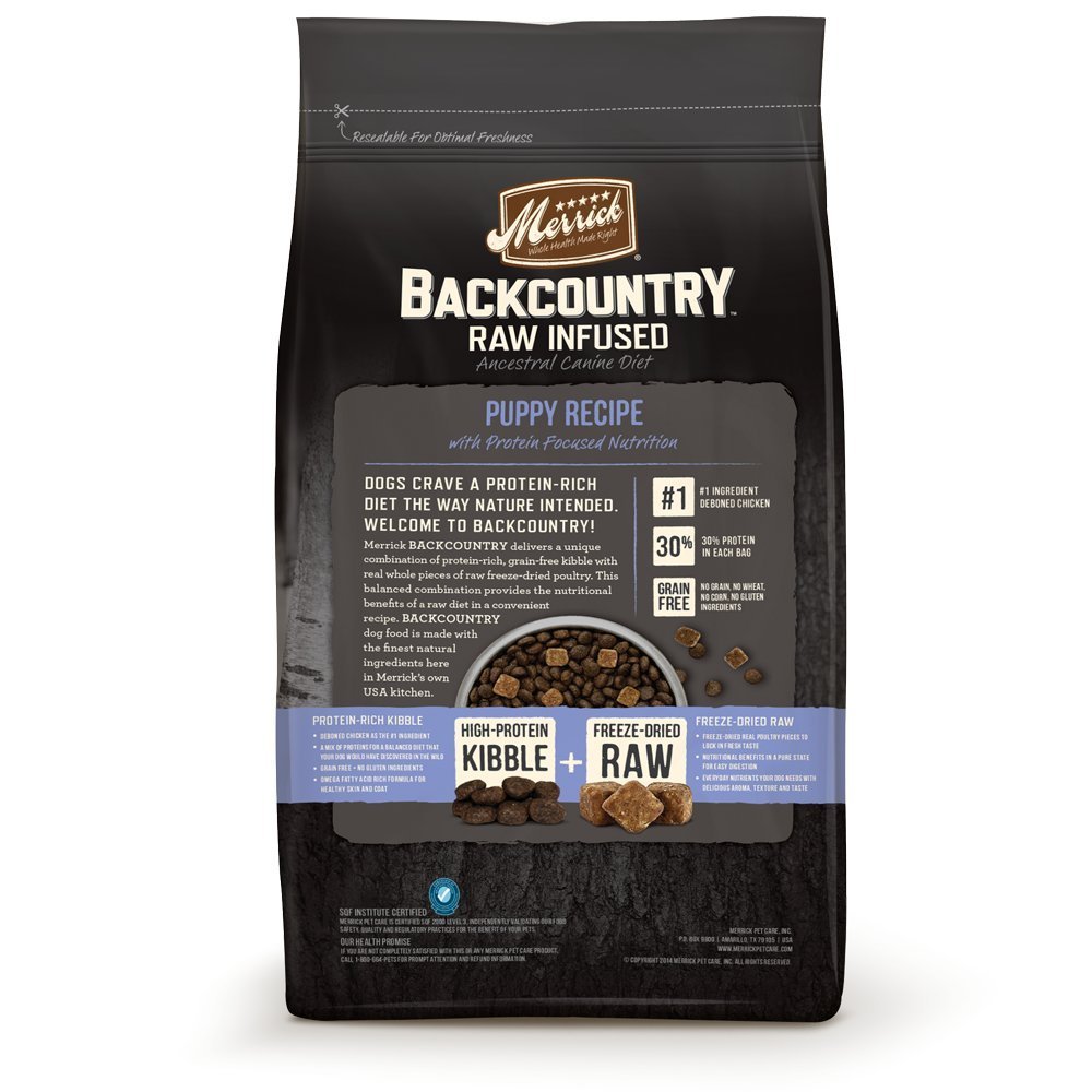 Merrick Backcountry Raw Infused Puppy Recipe Grain Free Dry Dog Food