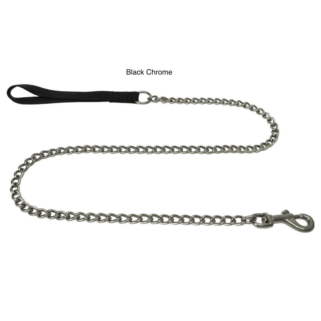 "Platinum Pets Stainless Steel Chain Leash With Nylon Handle 48"" x 3mm"