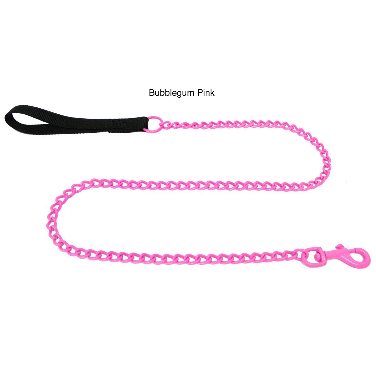 "Platinum Pets Stainless Steel Chain Leash With Nylon Handle 42"" x 2mm"